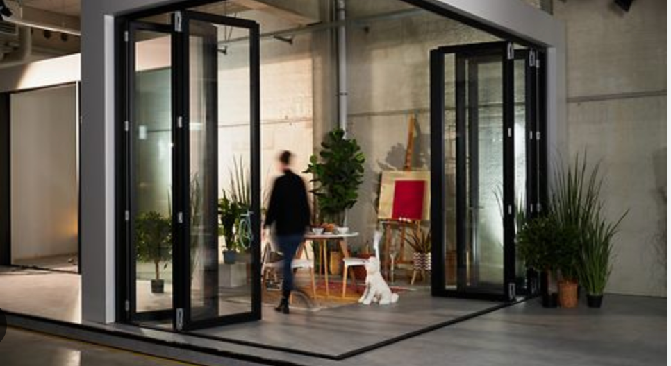 porte pliante aluminium Schüco