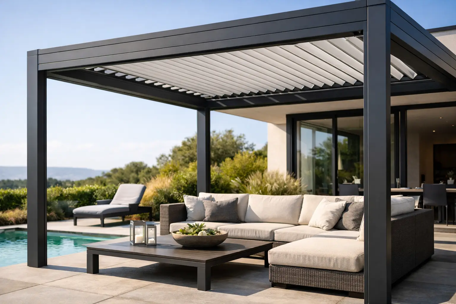 Pérgola bioclimática de aluminio: qué valorar