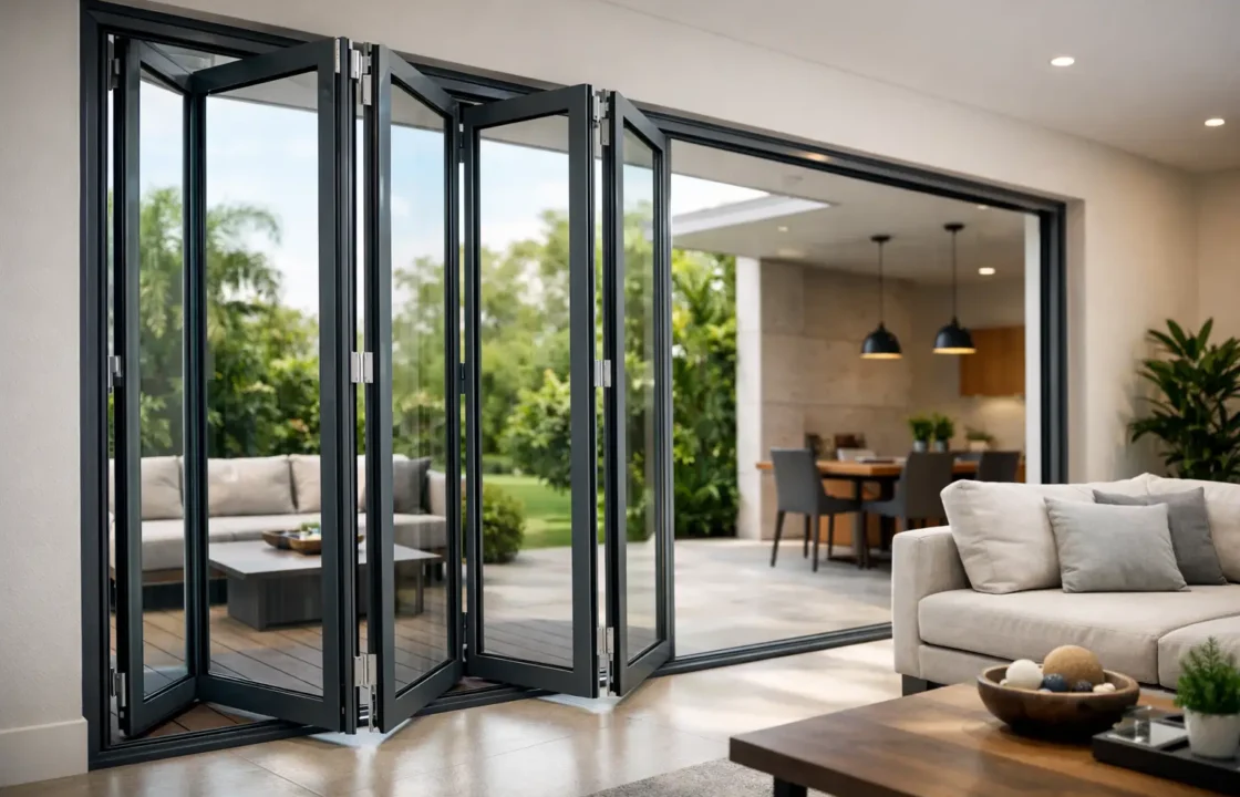 Puertas plegables de aluminio: cuándo convienen