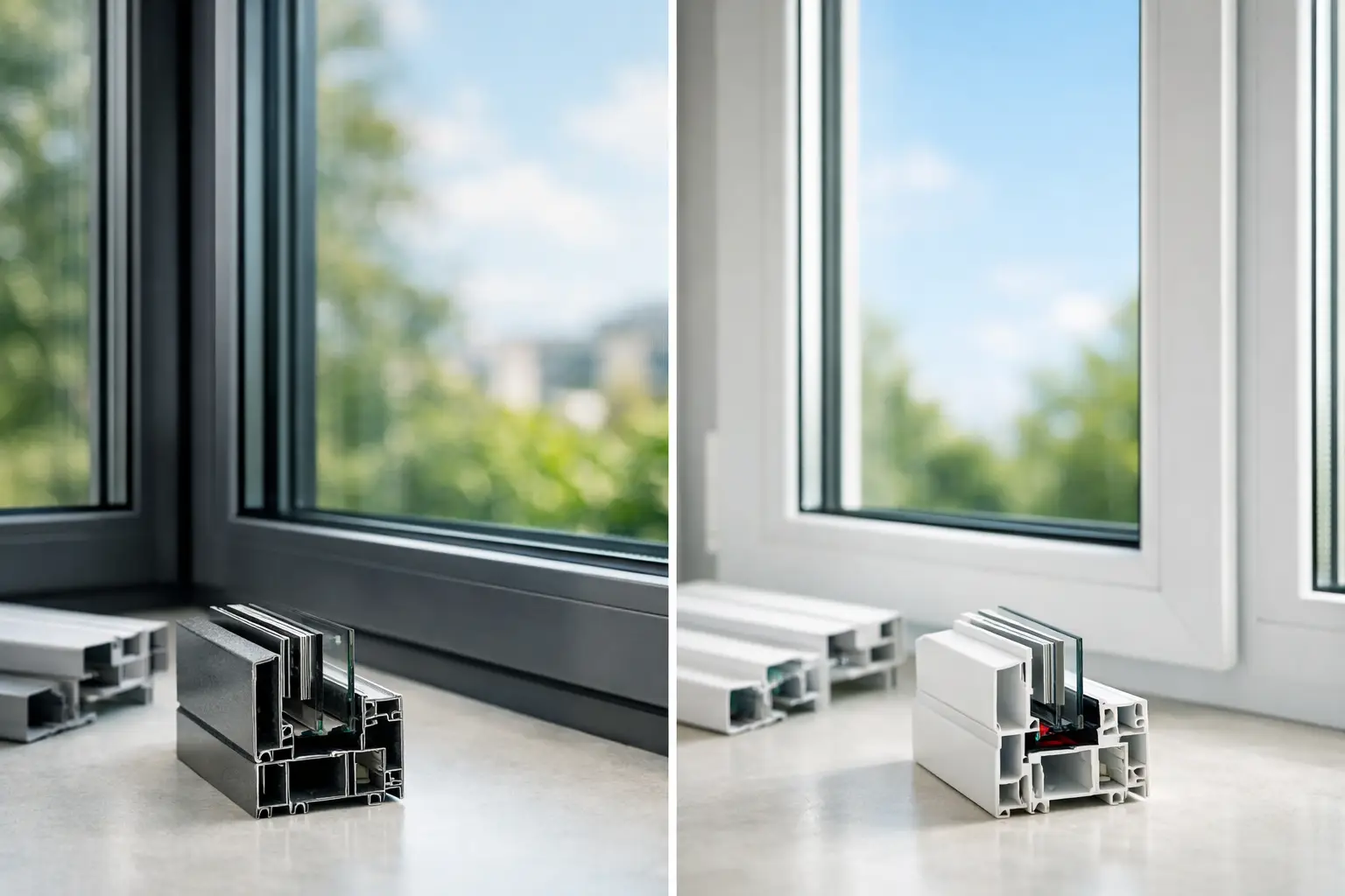 Aluminio o PVC ventanas: qué conviene más