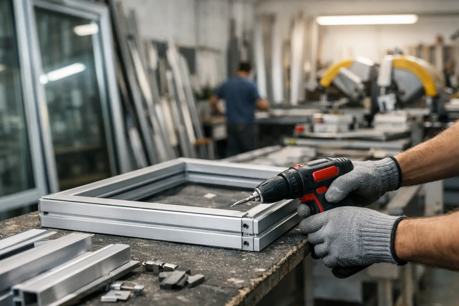 Fabricación propia en carpintería de aluminio