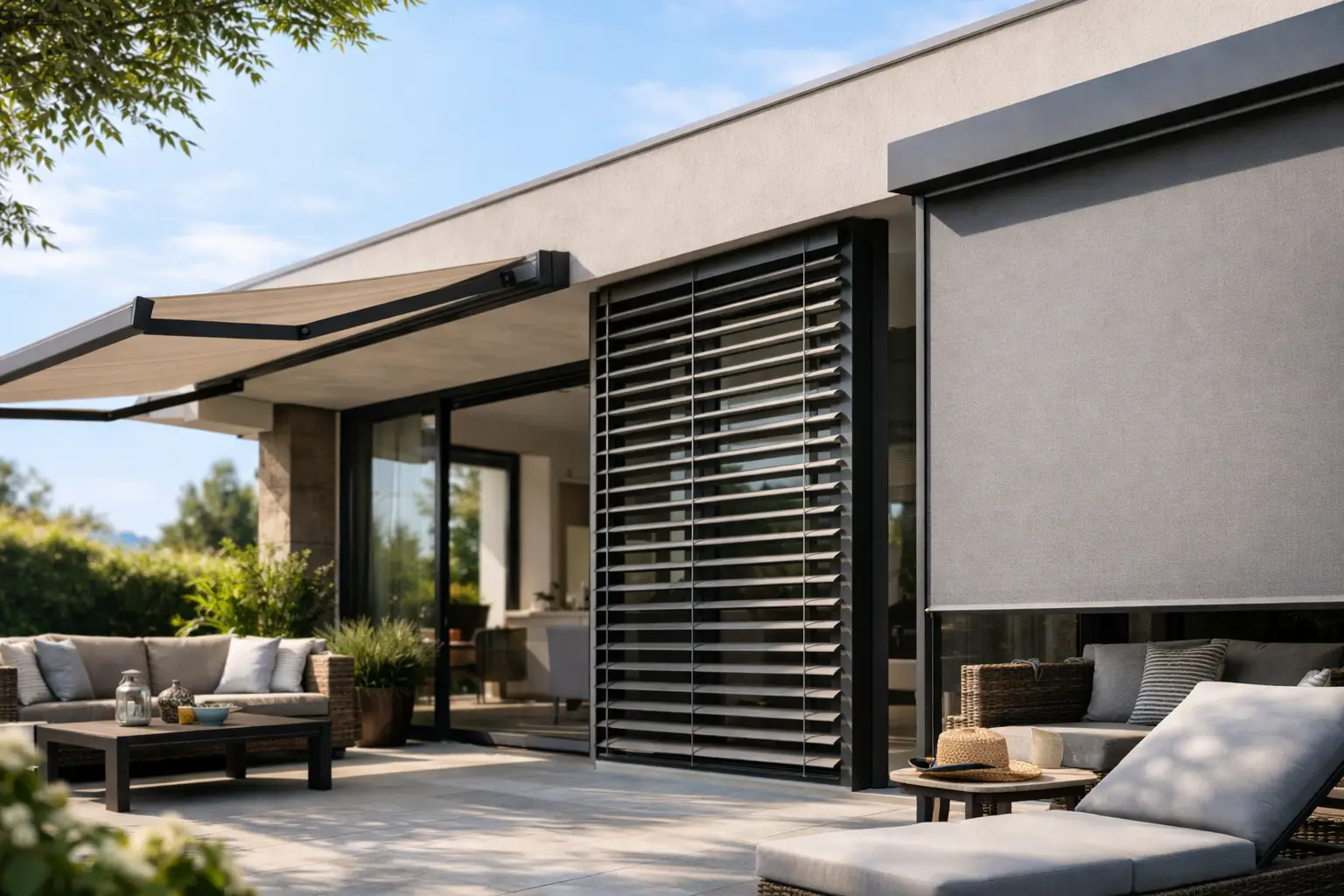 Sistemas de protección solar exterior: qué elegir
