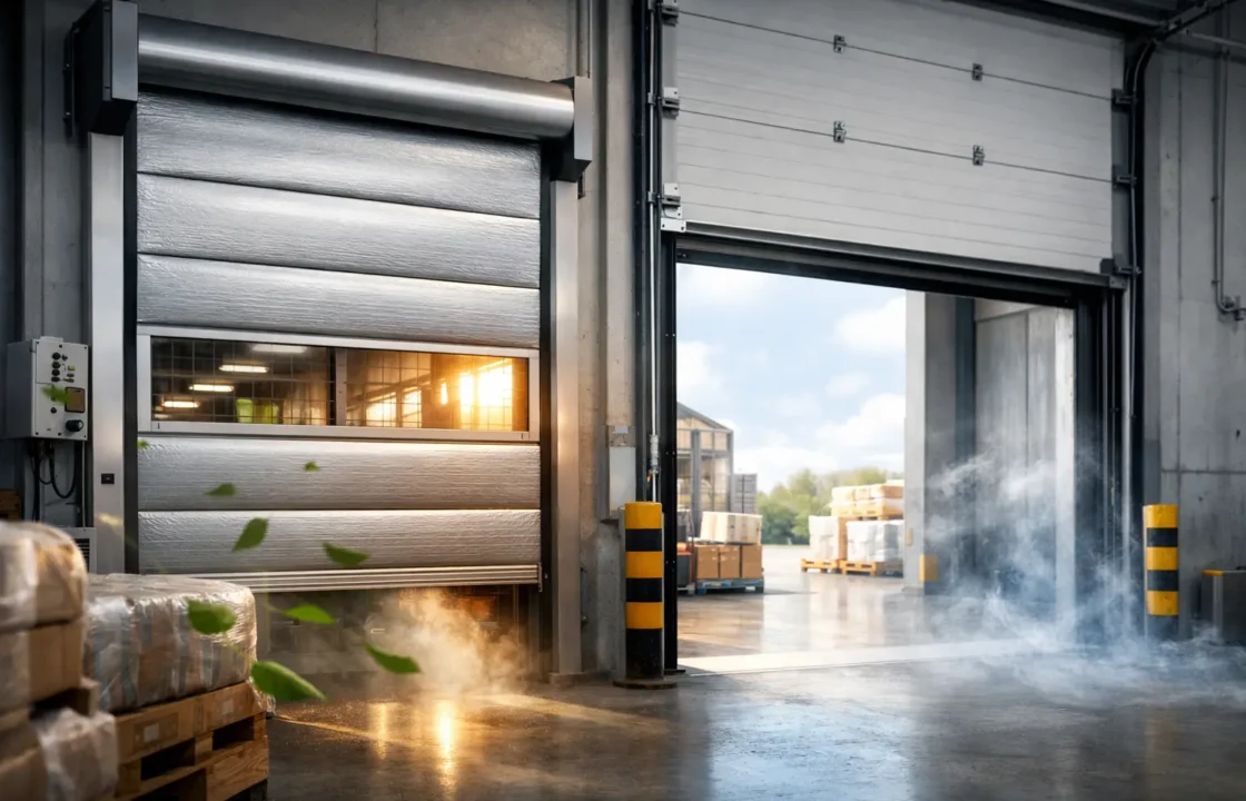 Qué puerta industrial ahorra energía de verdad