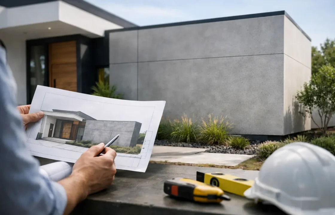 Cómo diseñar fachada con muro sin fallar