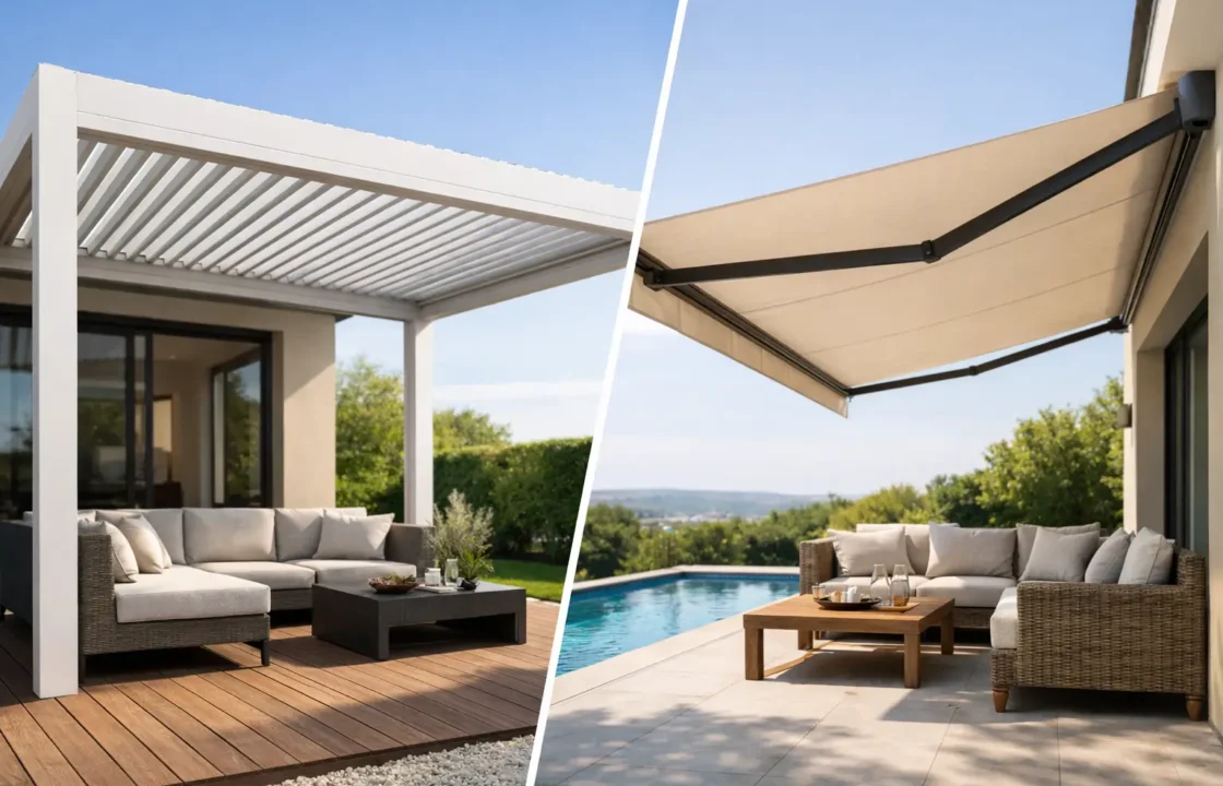 Pérgola bioclimática o toldo: cuál conviene más
