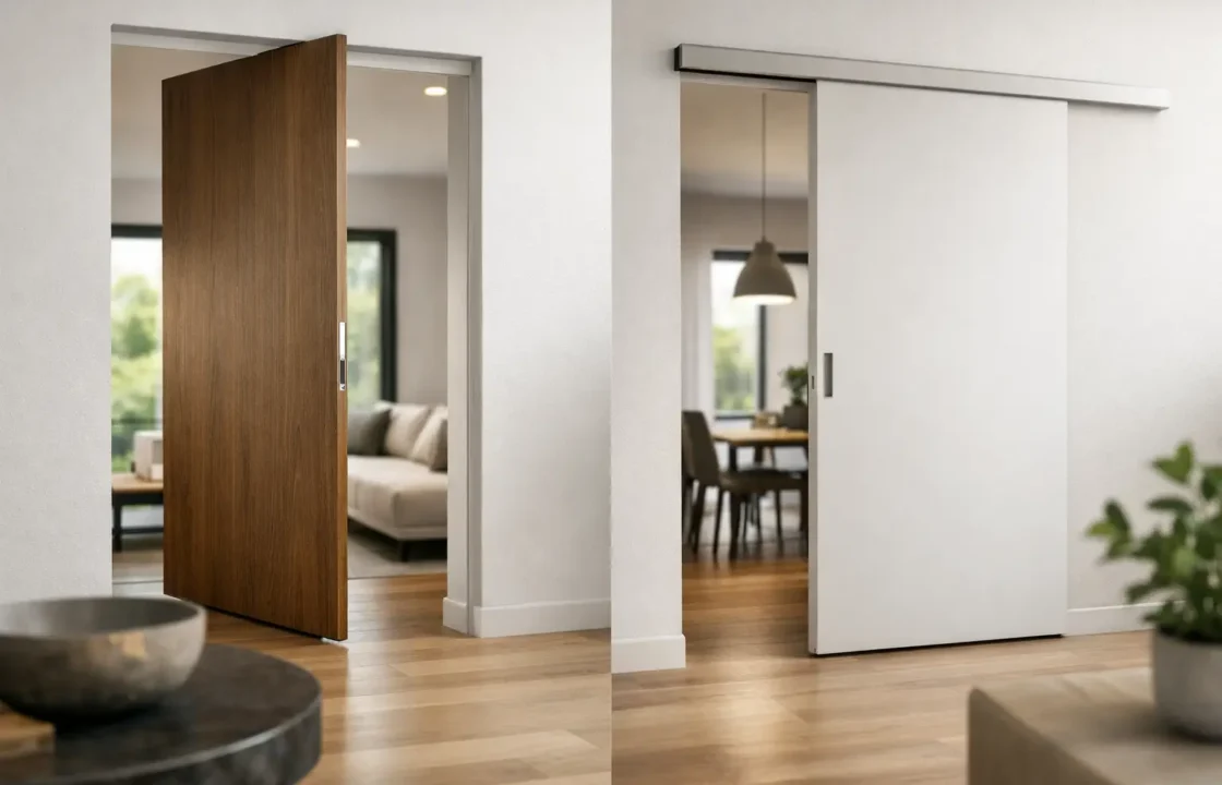 Puerta pivotante versus corredera, ¿cuál elegir?